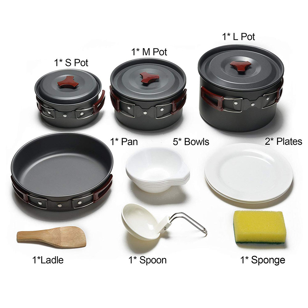 Outdoor Camping Cookware Kit N - Outdoor Camping Kitchen Table ulasan dan harga