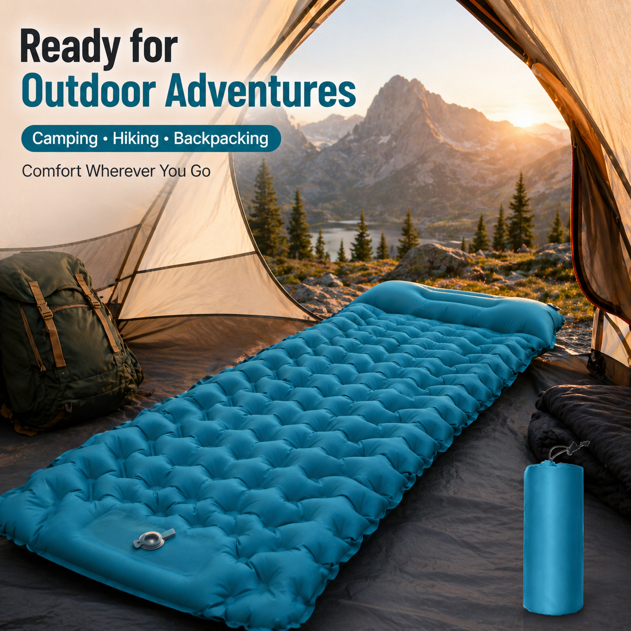 Ultralight Inflatable Camping  - Camp Pillow Compressible ulasan dan harga
