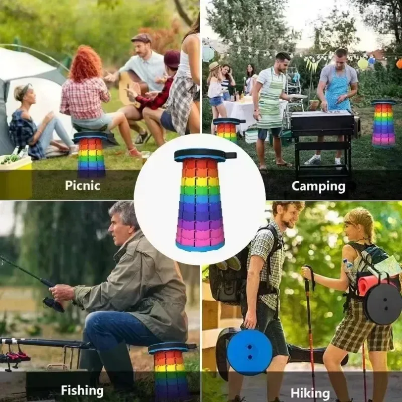 Portable Plastic Folding Teles - Outdoor Camping Chairs Folding ulasan dan harga