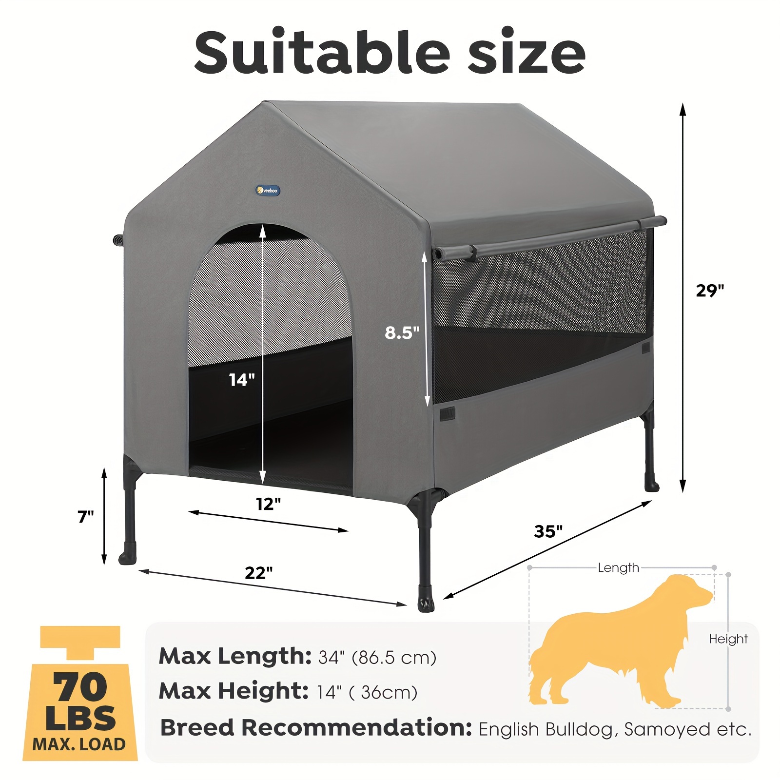 PawCozyBeds Outdoor Elevated D - Outdoor Camping Dog Bed ulasan dan harga