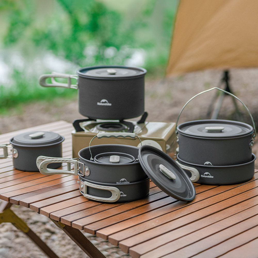 Naturehike Outdoor Pot Set,Cam - Outdoor Camping Kitchen Table ulasan dan harga