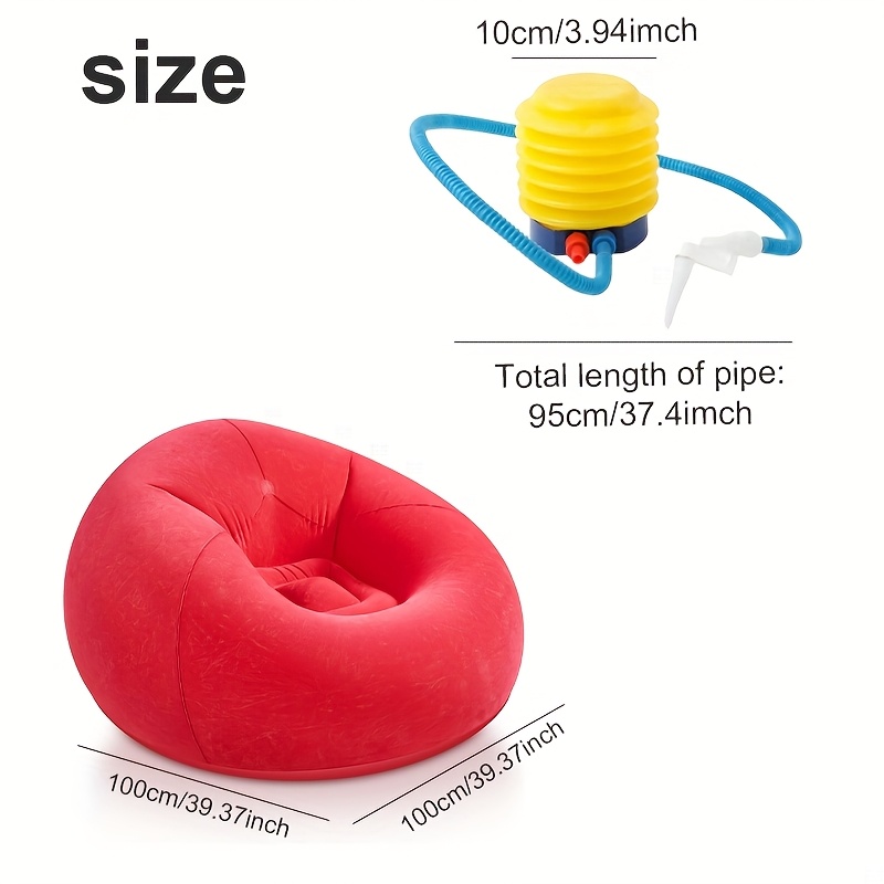 1pc Large Bean Bag Chair, Infl - Outdoor Camping Chairs ulasan dan harga