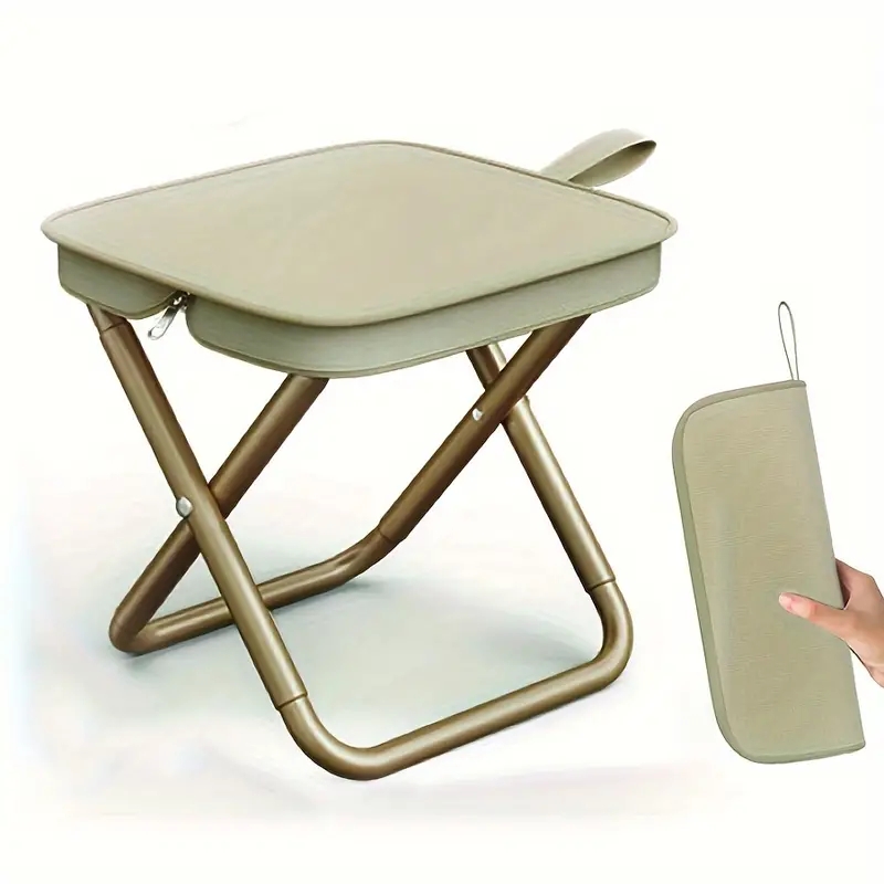 1pc Portable Folding Iron Allo - Outdoor Camping Chairs Folding ulasan dan harga