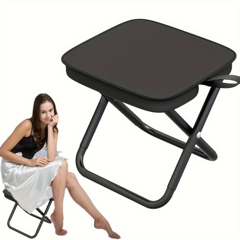 1pc Portable Folding Iron Allo - Outdoor Camping Chairs Folding ulasan dan harga