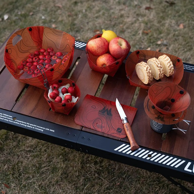 Foldable Camping Tableware Por - Outdoor Camping Kitchen Table ulasan dan harga