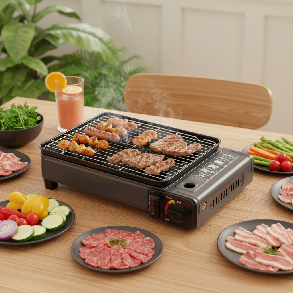 Portable Butane Gas Grill Stov - Outdoor Camping Griddle ulasan dan harga